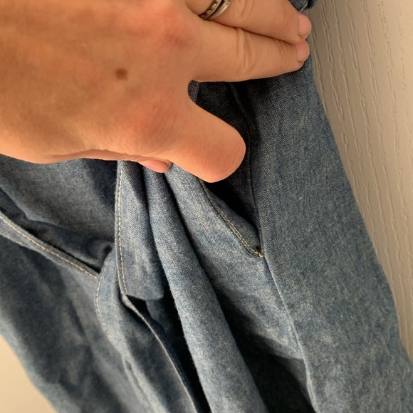 EUC Tory Burch Deneuve Light Blue‎ Denim Knee Length Shirtdress size XS chambray - Picture 7 of 14